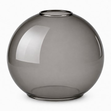 Brilagi - Erstatningsglas til lysekrone DIOR E27, Ø 15 cm, røggrå
