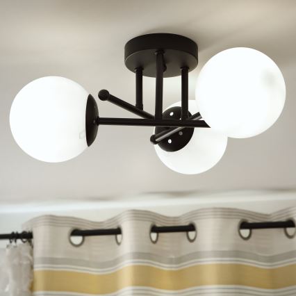 Brilagi - Erstatningsglas til lysekrone og lampe MALIVA E14 Ø 13 cm hvid