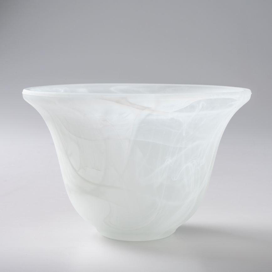 BRILAGI - Erstatningsglas til lysekrone og væglampe CLASSIC E14 Ø 11 cm hvid
