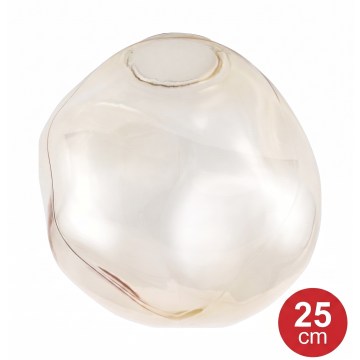 Brilagi - Erstatningsglas til lysekrone, væg- og loftarmatur VULCANO E27, Ø 25 cm, røgfarvet beige