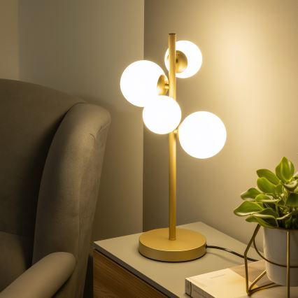 BRILAGI - Erstatningsglas til lysekrone, væglampe og lampe MISTEL, MILLA Ø 15 cm hvid