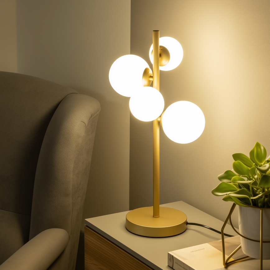 BRILAGI - Erstatningsglas til lysekrone, væglampe og lampe MISTEL, MILLA Ø 15 cm hvid
