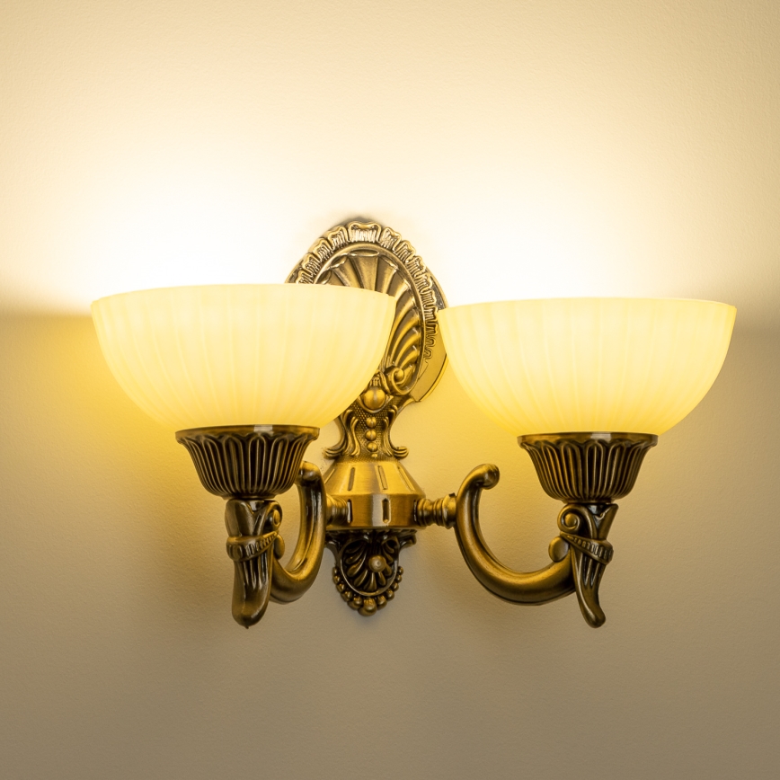 BRILAGI - Erstatningsglas til væglampen CLASSIC E14, Ø 16 cm, beige