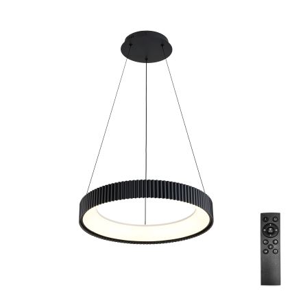 Brilagi - LED dæmpbar pendel med wire FALCON MODERN LED/30W/230V 3000-6500K Ø 40 cm sort + fjernbetjening