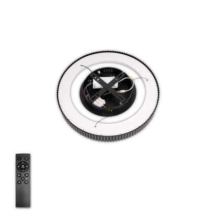 Brilagi - LED dæmpbar pendel med wire FALCON MODERN LED/30W/230V 3000-6500K Ø 40 cm sort + fjernbetjening