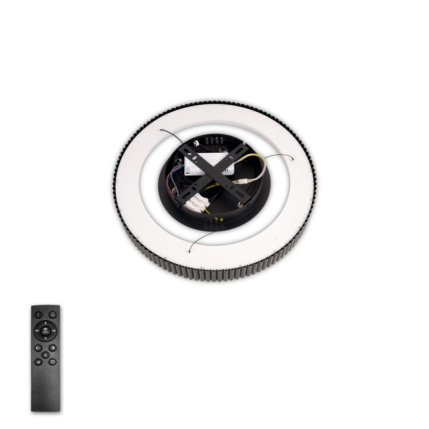 Brilagi - LED dæmpbar pendel med wire FALCON MODERN LED/30W/230V 3000-6500K Ø 40 cm sort + fjernbetjening