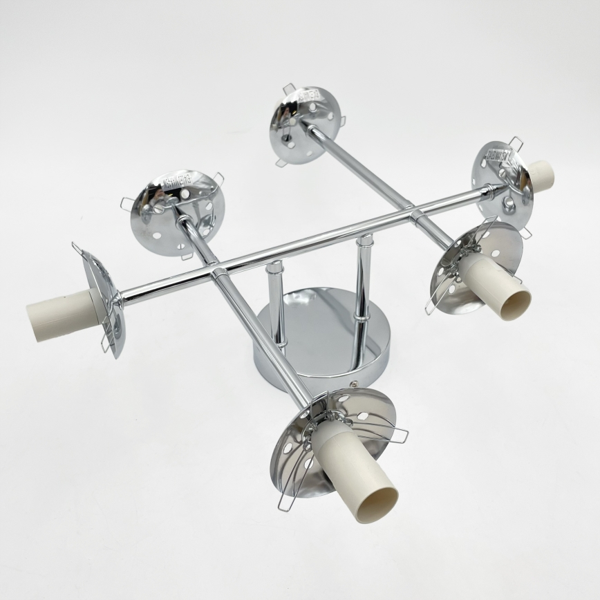 Brilagi - Fastmonteret lysekrone MALONY 6xE14/20W/230V poleret krom