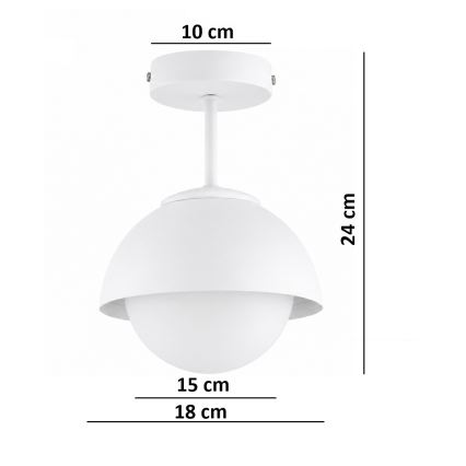 BRILAGI - Fladmonteret loftlampe COSMO 1xE27/60W/230V hvid/guld