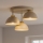 Brilagi - Fladmonteret loftlampe MOON 3xE27/60W/230V beige/guld