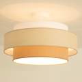 Brilagi - Fladmonteret loftlampe RESNA 1xE27/60W/230V Ø 40 cm creme/beige