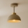 Brilagi - Fladmonteret lysekrone MOON 1xE27/60W/230V beige/guld