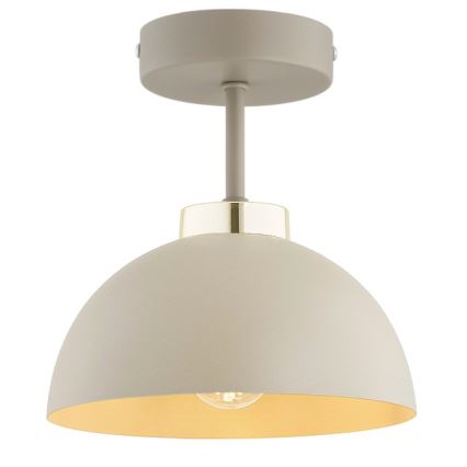 Brilagi - Fladmonteret lysekrone MOON 1xE27/60W/230V beige/guld