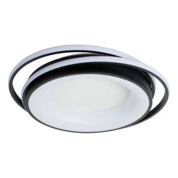 Brilagi - FLARE LED dæmpbar loftlampe 84W 230V 3000-6000K 47x51 cm sort + fjernbetjening
