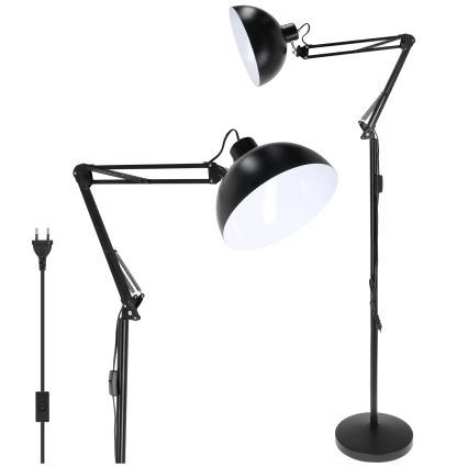 Brilagi - Fleksibel gulvlampe TASKER 1xE27/60W/230V 157 cm sort
