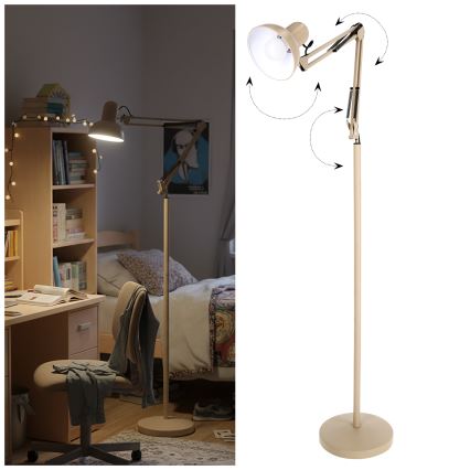 Brilagi - Fleksibel gulvlampe TASKER 1xE27/60W/230V 184 cm beige