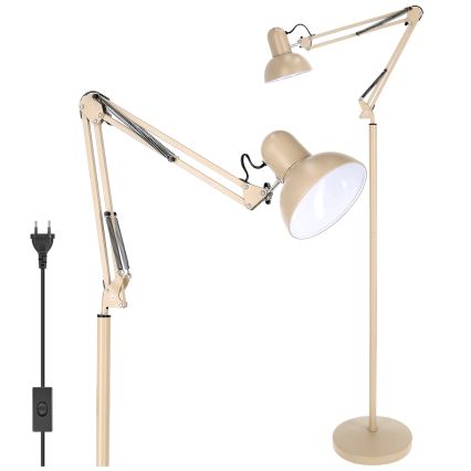 BRILAGI - Fleksibel gulvlampe TASKER 1xE27/60W/230V 184 cm beige