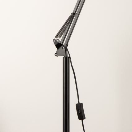 Brilagi - Fleksibel gulvlampe TASKER 1xE27/60W/230V 184 cm sort