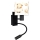 Brilagi - fleksibel LED-børnevæglampe BOBO 1xE27/25W/230V + LED/3W sort/hvid/bamser