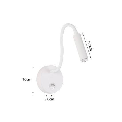 Brilagi - Fleksibel LED væglampe dæmpbar MAYA 1xG9/4W/230V hvid 2700-6500K Wi-Fi Tuya