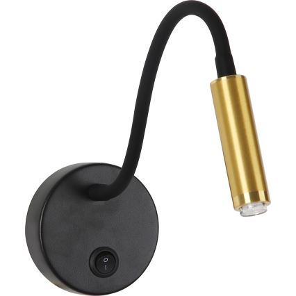 Brilagi - Fleksibel LED væglampe dæmpbar MAYA 1xG9/4W/230V sort/guldfarvet 2700-6500K Wi-Fi Tuya