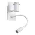 Brilagi - Fleksibel LED væglampe NUBILA 1xE27/25W/230V + LED/3W hvid