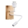 Brilagi - Fleksibel LED væglampe NUBILA WOOD 1xE27/25W/230V + LED/3W eg/hvid
