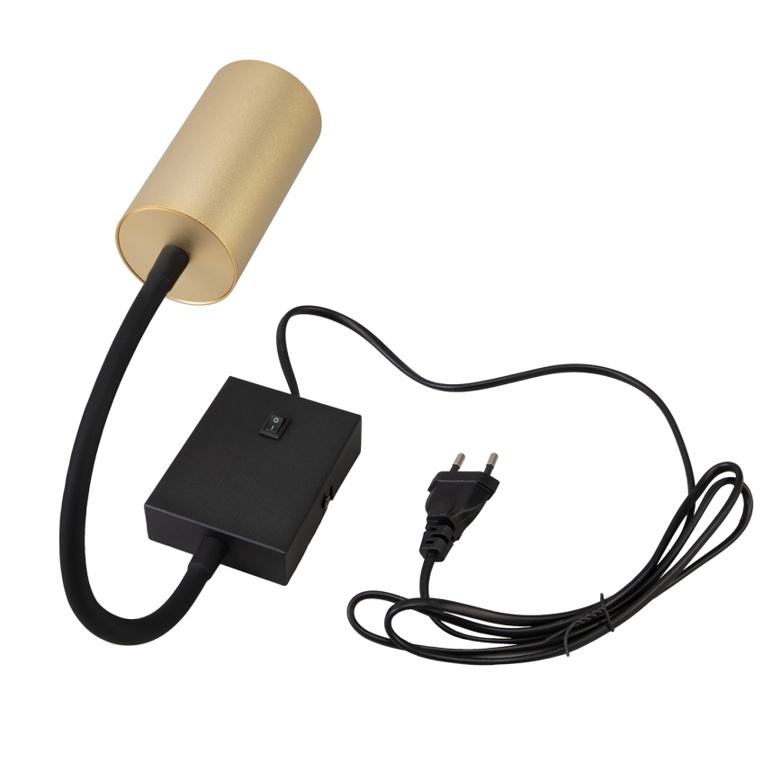 Brilagi - Fleksibel væglampe SELE 1xGU10/30W/230V sort/guldfarvet
