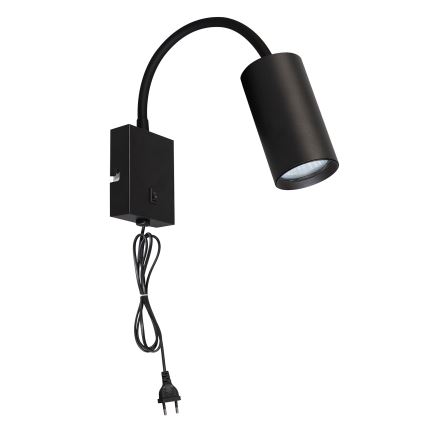 Brilagi - Fleksibel væglampe SELE 1xGU10/30W/230V sort