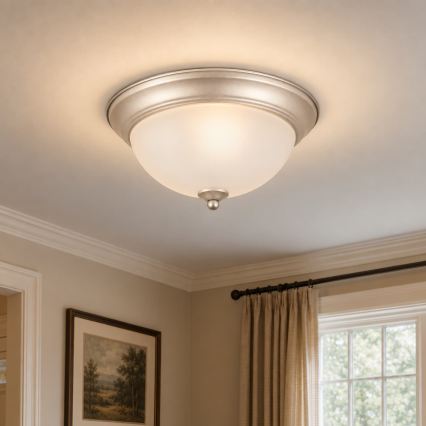 BRILAGI - FRESCO loftlampe, 2xE27/40W/230V, Ø 28 cm, mat krom