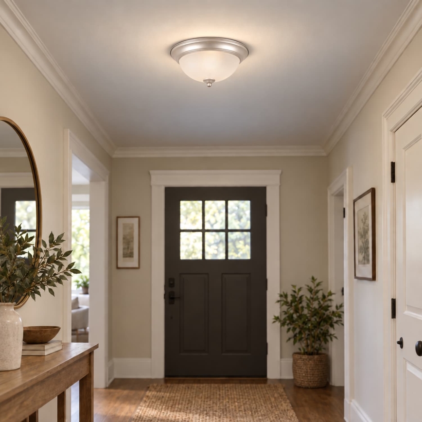 BRILAGI - FRESCO loftlampe, 2xE27/40W/230V, Ø 28 cm, mat krom