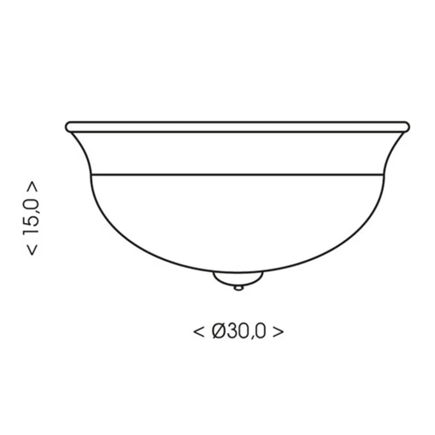 Brilagi - FRESCO loftlampe 2xE27/40W/230V Ø 30 cm, bronze