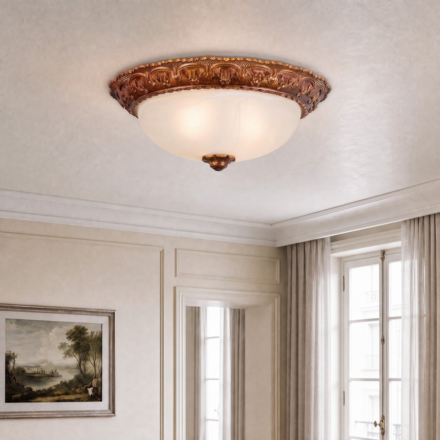 Brilagi - FRESCO loftlampe 2xE27/40W/230V Ø 30 cm, guld