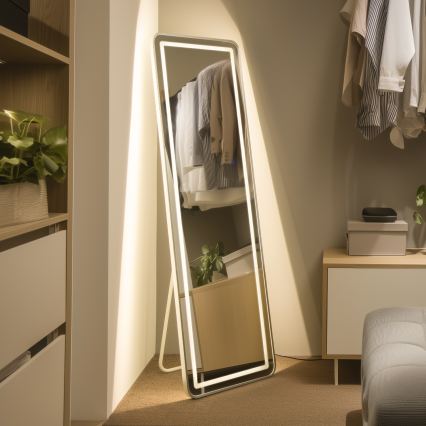 Brilagi - Gulvspejl BELLEZA LED/42W/230V 160x50 cm IP44 CRI 90 dæmpbar + CCT