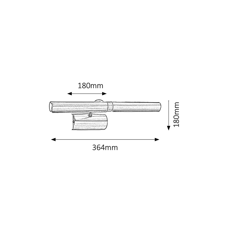 Brilagi - gallerilampe DANAE 2xE14/40W/230V mat krom