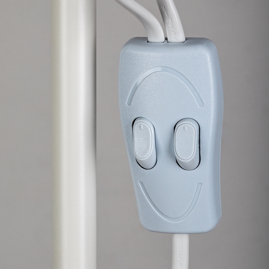 Brilagi - Gulvlampe ARIANA 1xE27/100W/230V + 1xE14/25W hvid