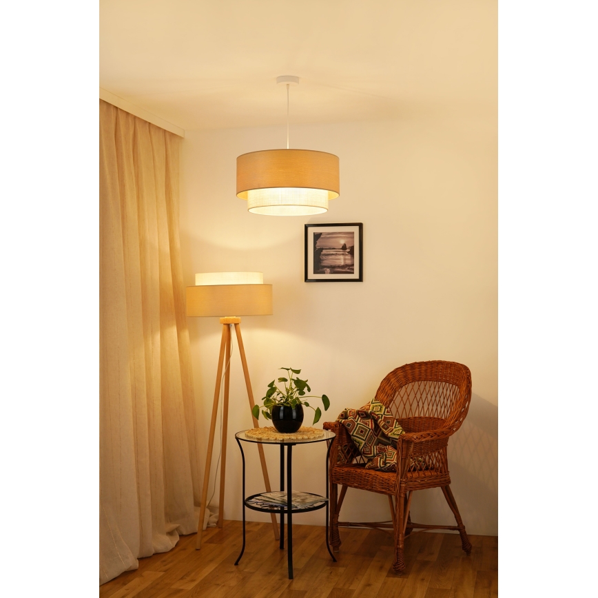 Brilagi - Gulvlampe ARIZONA BOHO 1xE27/15W/230V beige