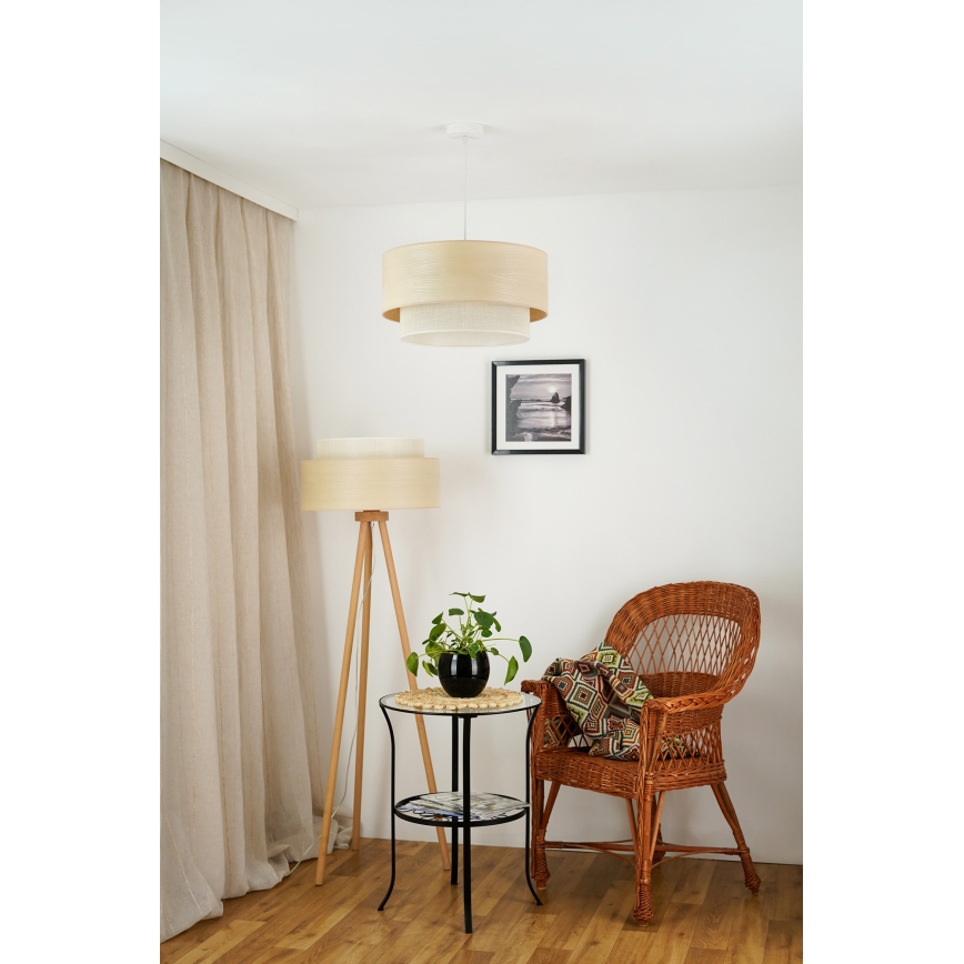 Brilagi - Gulvlampe ARIZONA BOHO 1xE27/15W/230V beige