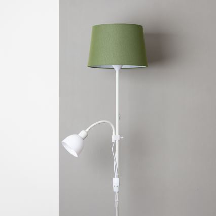Brilagi - Gulvlampe CERIA 1xE27/100W/230V + 1xE14/25W hvid/grøn