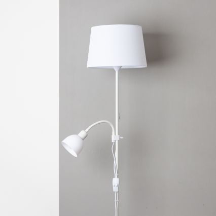 Brilagi - Gulvlampe CERIA 1xE27/100W/230V + 1xE14/25W hvid