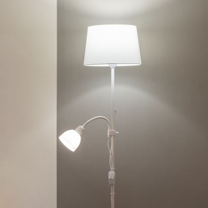 Brilagi - Gulvlampe CERIA 1xE27/100W/230V + 1xE14/25W hvid