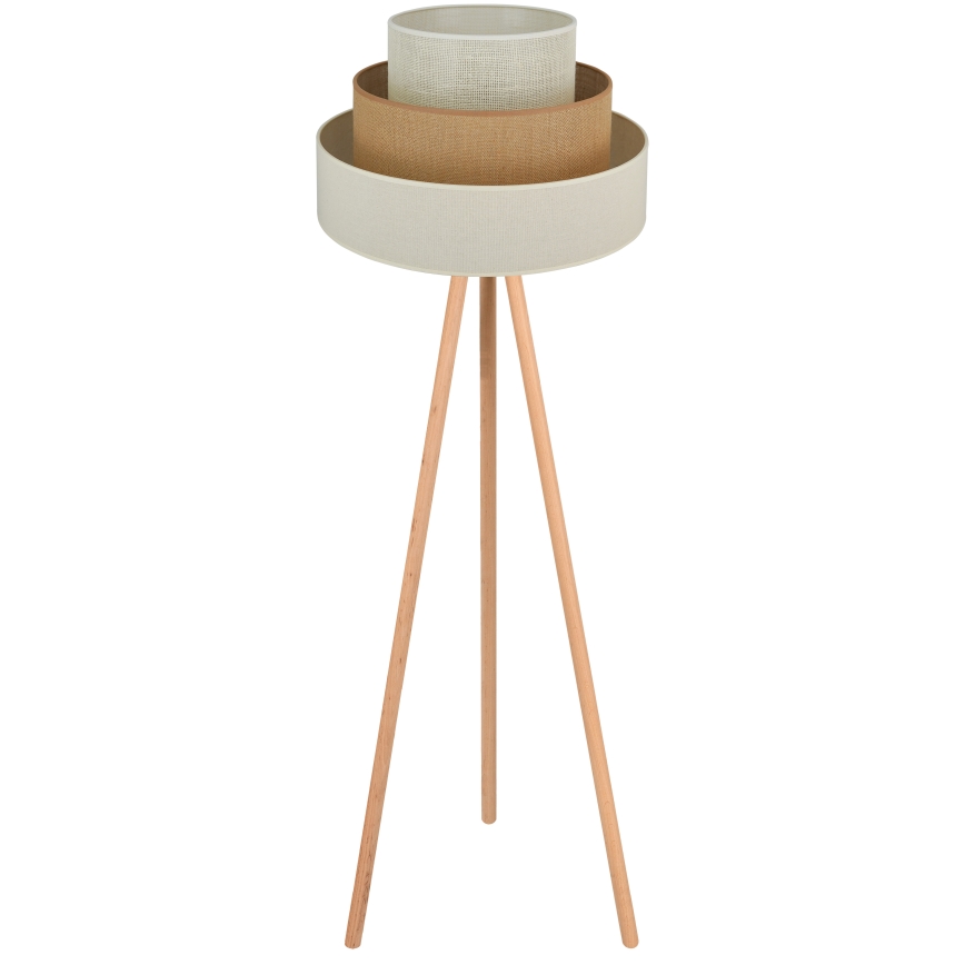 Brilagi - Gulvlampe DENVER LUNETA 1xE27/15W/230V beige/brun/kremet