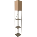 Brilagi - Gulvlampe med hylder GRADUS 1xE27/40W/230V 150 cm grå/beige