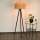 Brilagi - Gulvlampe MONTANA BOHO 1xE27/15W/230V brun/sort
