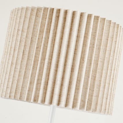 Brilagi - Gulvlampe NORDIC WAVE 1xE27/15W/230V hør/hvid