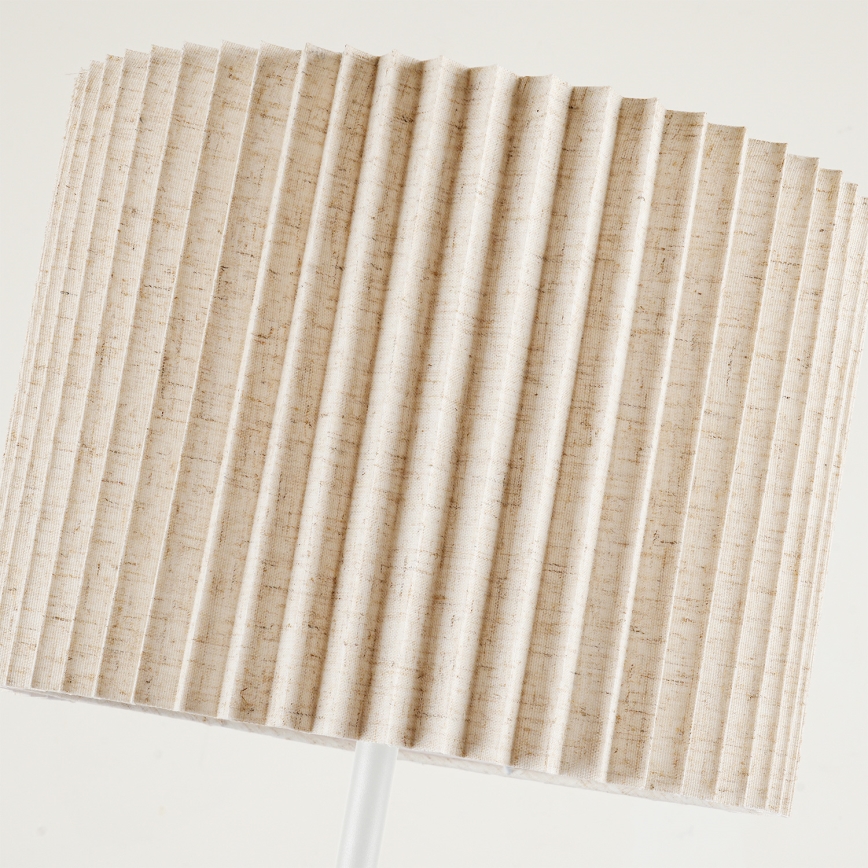 Brilagi - Gulvlampe NORDIC WAVE 1xE27/15W/230V hør/hvid