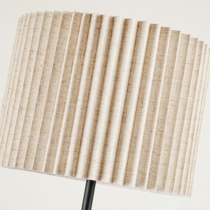 Brilagi - Gulvlampe NORDIC WAVE 1xE27/15W/230V hør/sort