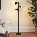 BRILAGI - Gulvlampe ODENSE 3xE14/10W/230V træ/sort