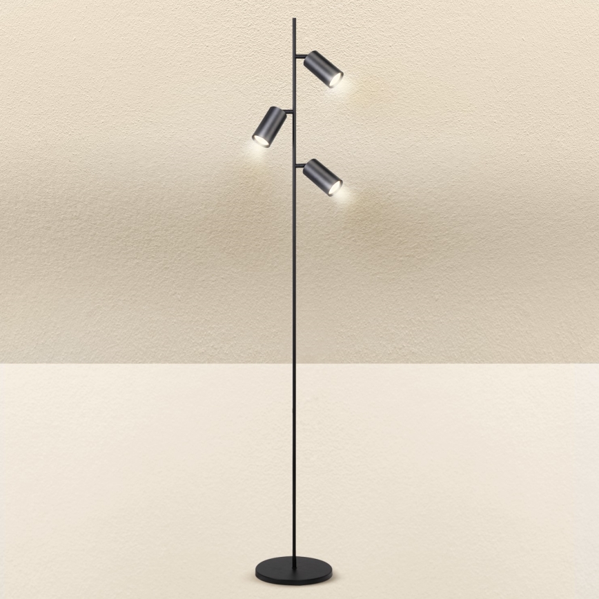 Brilagi - Gulvlampe SELE 3xGU10/30W/230V sort