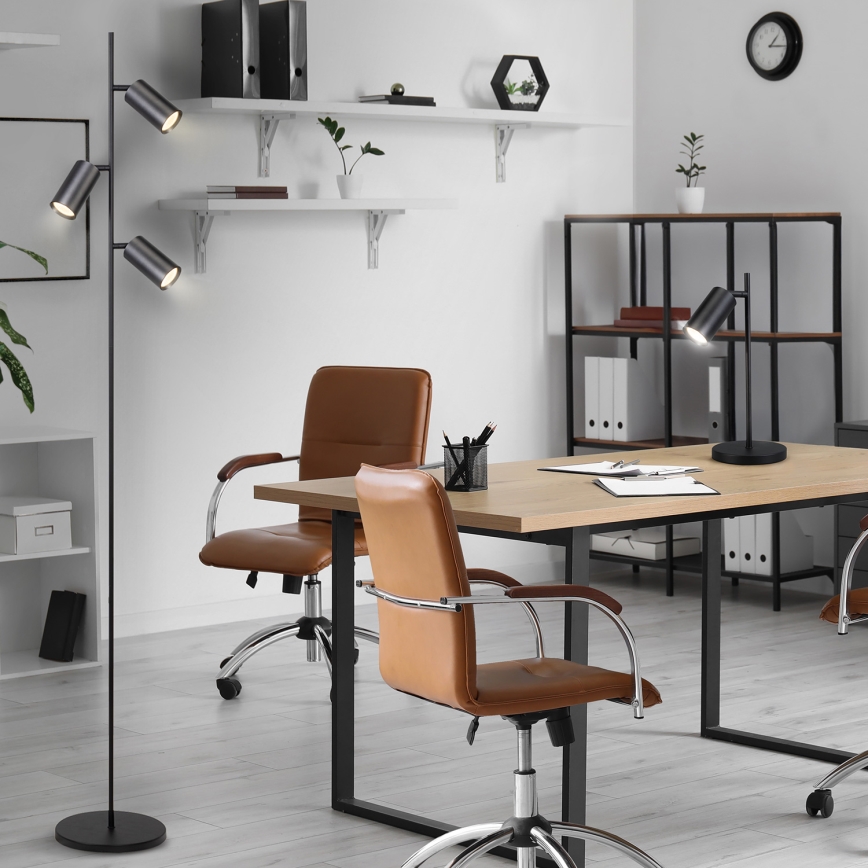 Brilagi - Gulvlampe SELE 3xGU10/30W/230V sort