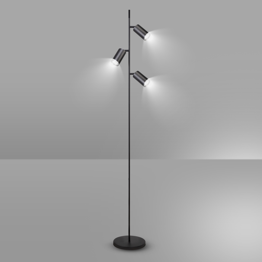 Brilagi - Gulvlampe SELE 3xGU10/30W/230V sort